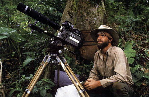 Neil filming in the rain forest